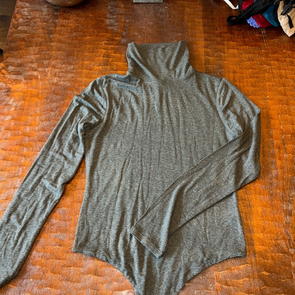 Naked Wardrobe Heather gray body suit